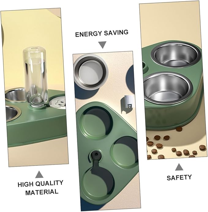 NOLITOY Automatic Pet Water Dispenser Stainless Steel Food Bowls Capacity Cat Water Bowl for Dogs and Cats Non-Leak Design Healthy Feeding