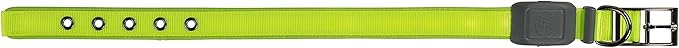 Nite Ize NiteDog Rechargeable LED Collar - Light Up Dog Collar with Durable Metal Buckle - Water-Resistant & Rechargeable Collar - Dog Supplies for Night Activities - Medium, Lime