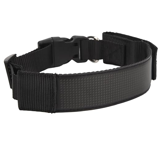 LED Collar, LED Dog Necklace USB Charging Mobile APP Control Wear Resistance 450mAh Battery High Visibility for Night Walking