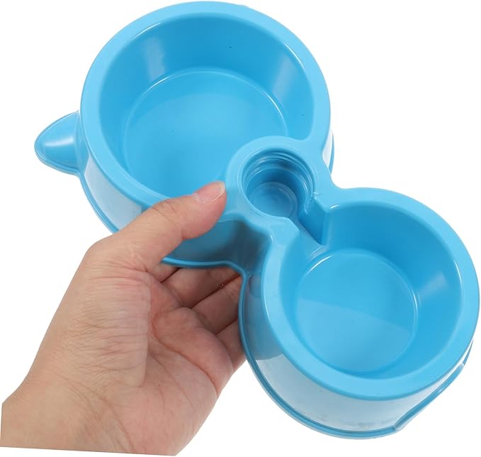 Automatic Water Bottle Dog Bowl Double Bowls Pet Feeder Slow Feeder for Dogs