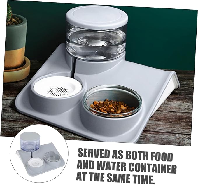 POPETPOP 1pc Unique Pet Water Fountain Pet Bowl for Dog Cat Dual-use Safe Eating Bowl