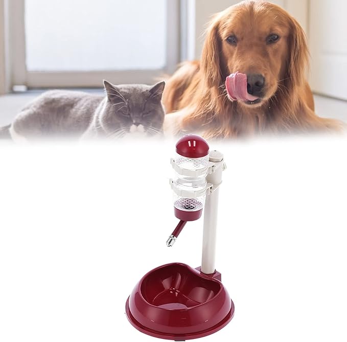 Pet Lifting Water Food Automatic Feeder Dog Water Dispenser Adjustable Height Pet Water Bowl Universal Automatic Water Feeding Set for Cats and Dogs Automatic Pet Water Dis