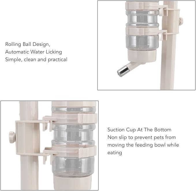 Pet Water Dispenser Bowl Automatic Prevent Slip Adjustable Height Dog Standing Water Food Feeder for Puppy Cat Pet Water Dispenser