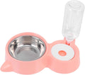 1pc Automatic Pet Water Feeder Food Dispenser Bowl Cat Ear Design Food-Grade Easy to Automatic Refill for Dogs and Cats