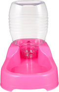 Pet Water Feeding Bowl Pink Durable Non Tip Design Safe Environmental Material Automatic Water Dispenser for Dogs and Puppies at Home and Pet Shops