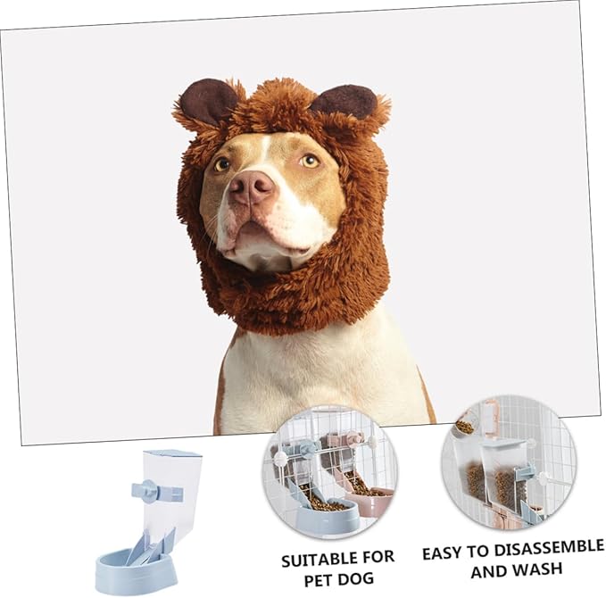 Toyvian Starlight Blue Dog Bowl Stand Capacity Automatic Feeder Pet Supplies for Puppy