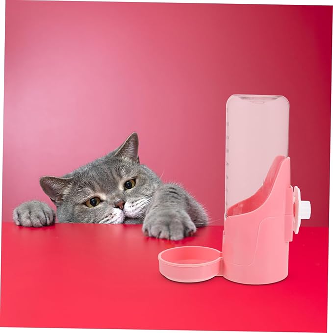 Sosoport Hanging Automatic Pet Water Dispenser Easy Install Dog Cat Waterer Design for Convenient Feeding Prevents Spills and Knockovers for Home Use