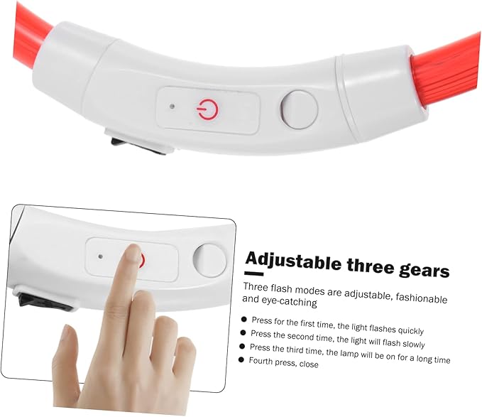 GALPADA Led Rechargeable Pet Glow Collar USB Charging Lightweight and for Night Walking and Outdoor Adventures