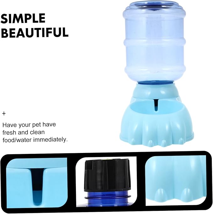 Dog and Cat Automatic Water Feeder Non-Slip Bowl for Pets Random Color