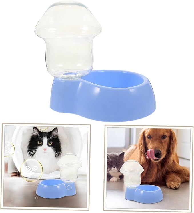 Automatic Pet Water Dispenser Transparent Plastic Drinking Bowl for Dogs and Cats Lightweight and Easy to Clean Water Feeder for Animals and Travel