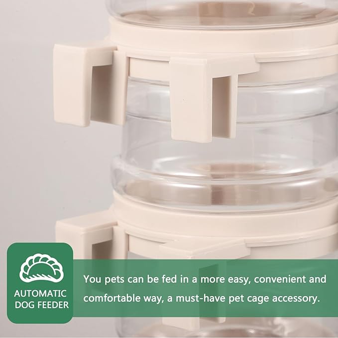 Pet Water Bottle Stainless Steel Nozzle Automatic Dog Cat Water Feeder Hanging Dispenser for Indoor Pets Easy to Install Convenient Hydration