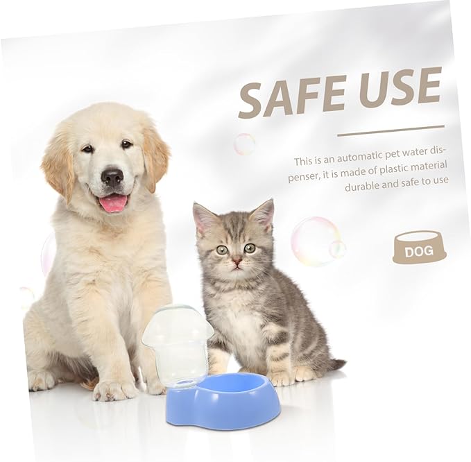 Automatic Pet Water Dispenser Transparent Plastic Drinking Bowl for Dogs and Cats Lightweight and Easy to Clean Water Feeder for Animals and Travel