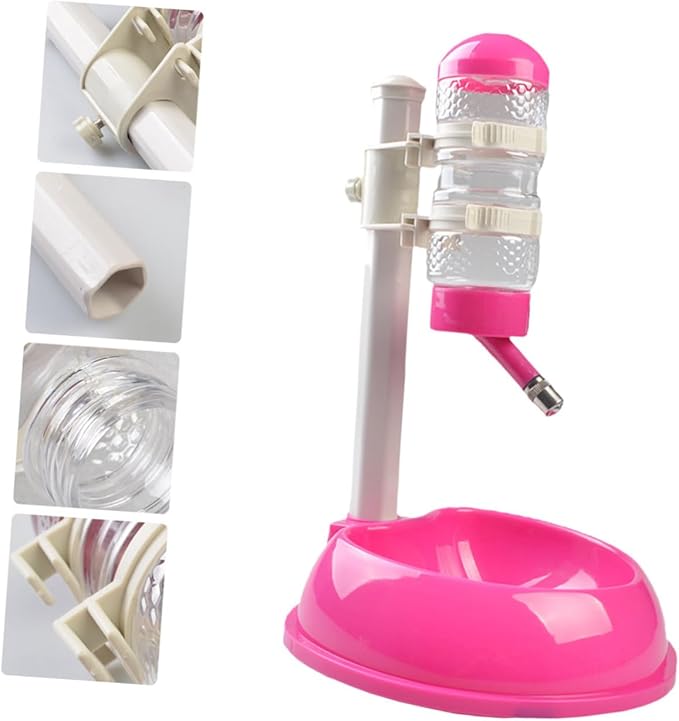 BESPORTBLE 1pc Automatic Pet Water Dispenser and Food Feeder Drinking Bowl for Dogs and Cats Transparent Water Bottle and Material Easy to Use Pet Supplies