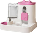 Automatic Pet Feeder and Waterer, 2-in-1 Food and Water Dispenser with 1500ML Food & 700ML Water Capacity for Cats and Small Medium Dogs-