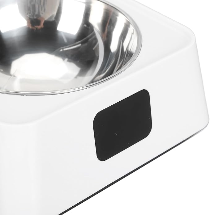 Fockety Automatic Cat Feeder, Automatic Opening Lid Removable Automatic Cat Food Dispenser, Infrared Sensor Automatic Pet Feeder Battery Powered Smart Cat Feeder for Small Pet Dog Cat