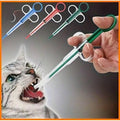 1PC Automatic eco-Friendly Plastic pet Feeding Tube Syringe kit Needle Dropper Feeder for Cats and Dogs （Random Color Shipping）