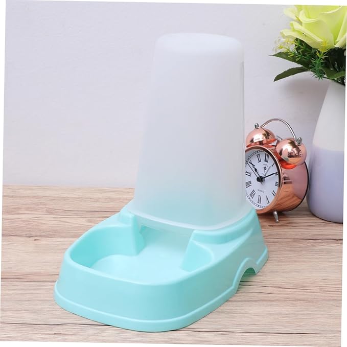VANZACK Automatic Pet Feeder Dispenser for Dogs and Cats Easy to Clean Dispenser Sky Blue for Single Multiple Pet Households