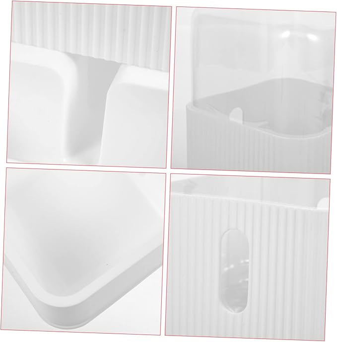 1set Automatic Feeder Dispenser Self Filling Food Bowl Non- Base Convenient Pet Feeding for Cats and Dogs Material