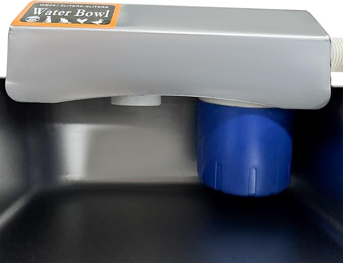 Automatic Dog Water Dispenser 1 Gallon/128 oz Stainless Steel Water Bowl with 3/4'' Brass Adapter Auto-Fill Wide Mouth Waterer Feeder Indoor and Outdoor Dog Waterer Feeder Fit 3/4'' GHT Faucet
