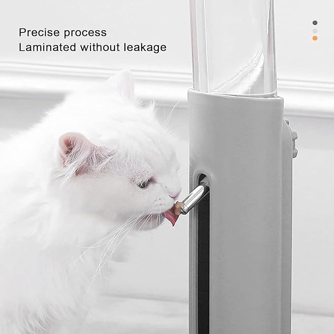 Blue,Automatic Dog and Cat Water Dispenser, 680ml Standing Water Dispenser with Dog Bowl Detachable Dog Feeder for Pets