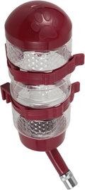 Hanging Dog Water Dispenser for Pets Automatic Feeder Compact Pet Cage Water Fountain No Leak Design for Cats and Dogs Easy Installation Wine Color