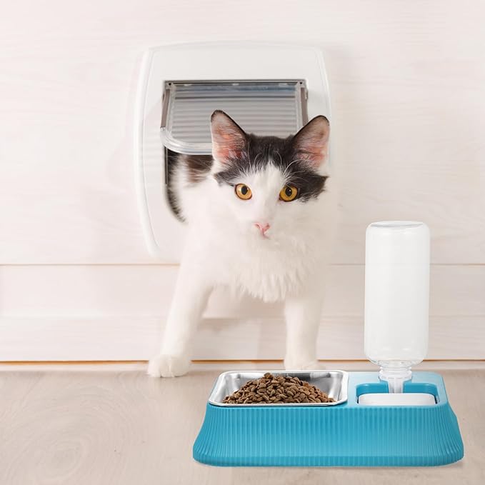 BESPORTBLE Pet Feeder Detachable Design Automatic Water Dispenser for Dogs and Cats Multi-Function Pet Food and Water Bowl Sturdy and Safe Easy to
