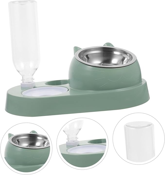 SUPVOX Pet Water Dispenser Automatic Dog Food Storage Bowl Feeder Pet Feeder for Cat