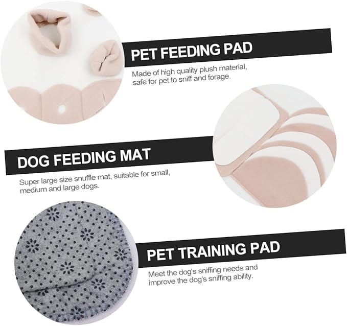 Happyyami PET Snuffle Mat for Dogs Washable Dog Feeding Mat Nose Work Training Pad Interactive Sturdy PET Activity Blanket