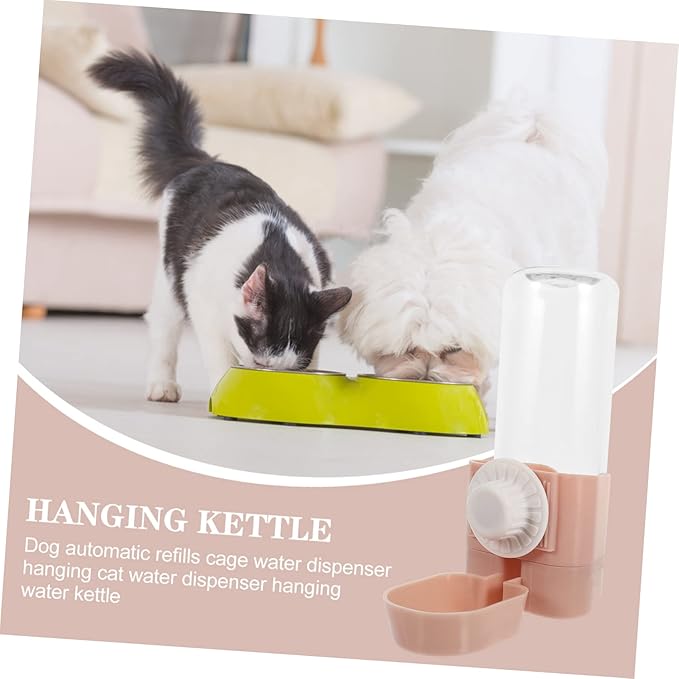SUPVOX 2pcs Pet Water Dispenser Cat Dog Hanging Bottle Automatic Feeder Volume Safe for Pets