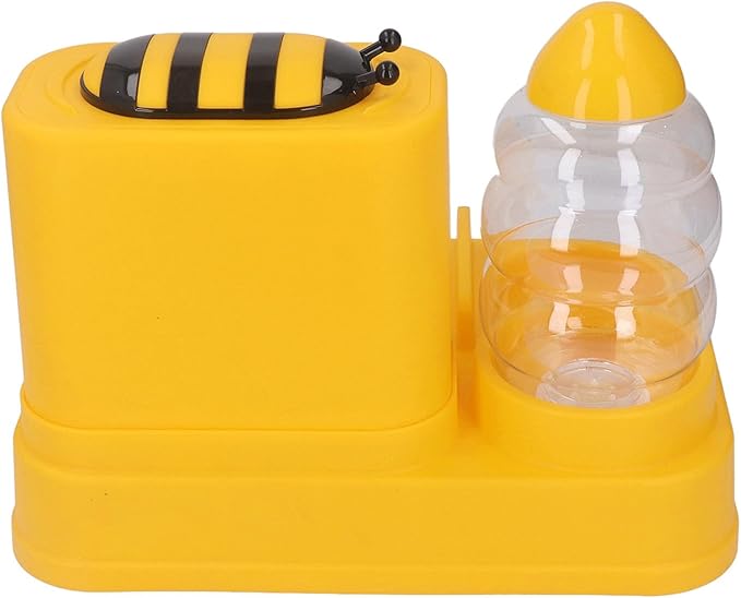 2 in 1 Automatic Pet Feeder and Water Dispenser, Pet Food Bowl, Gravity Food Feeder and Waterer, Large Capacity Dry Wet Separation Dog Cat Food and Water Dispenser Set