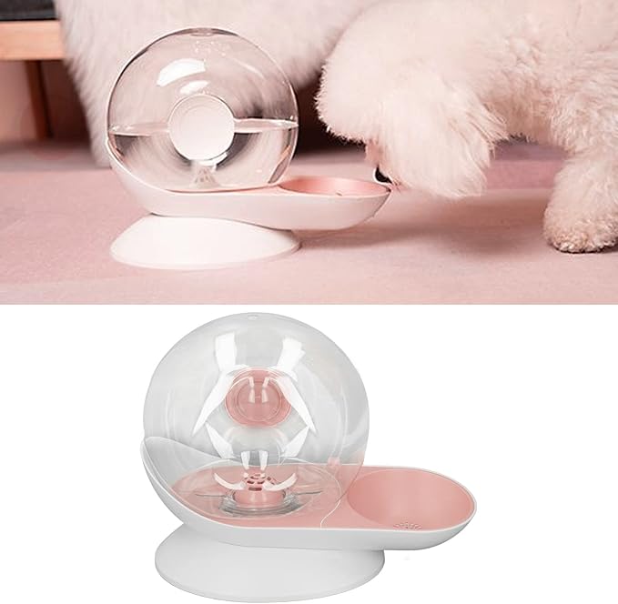 Pet Water Dispenser, Automatic Water Refilling Large 2.8L Capacity Wireless Bowl with Purify Water Quality Floating Base for Dogs Cats Small Medium Pets