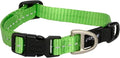 Reflective Dog Collar for Small Dogs, Adjustable from 8-13 inches, Green