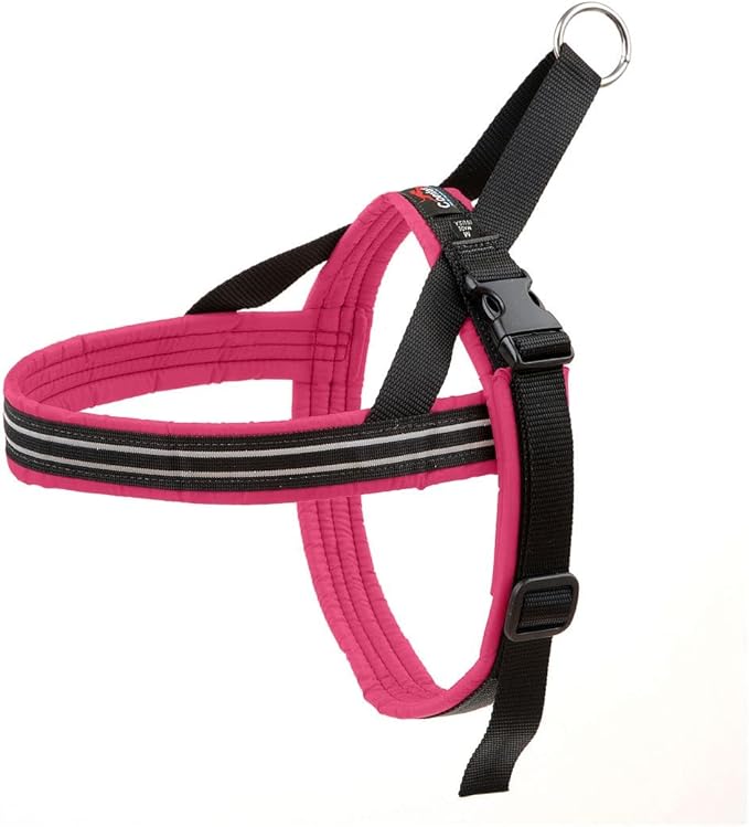 ComfortFlex Sport Dog Harness – No-Choke, Fully Padded, Non-Chafing Harness with Control Handle – Reflective, Lightweight, Adjustable for Active Dogs - XLarge, Berry