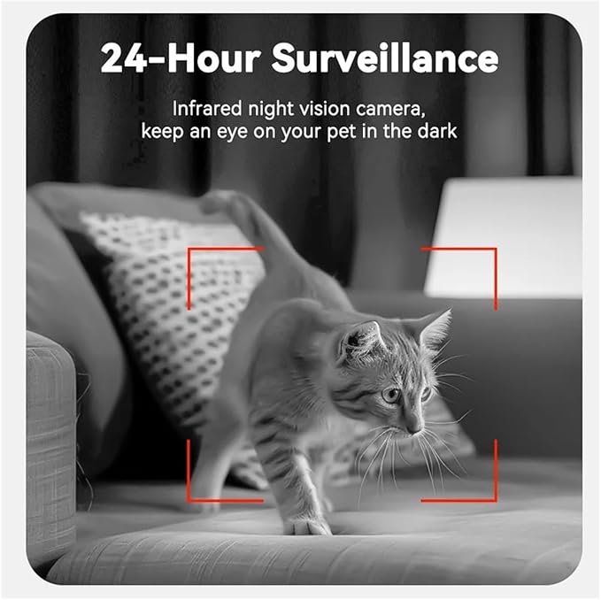 Automatic Dog Feeder with Camera Video Pet Food Dispenser Smart APP Remote Control Auto Feeder for Kitten Cat Accessories