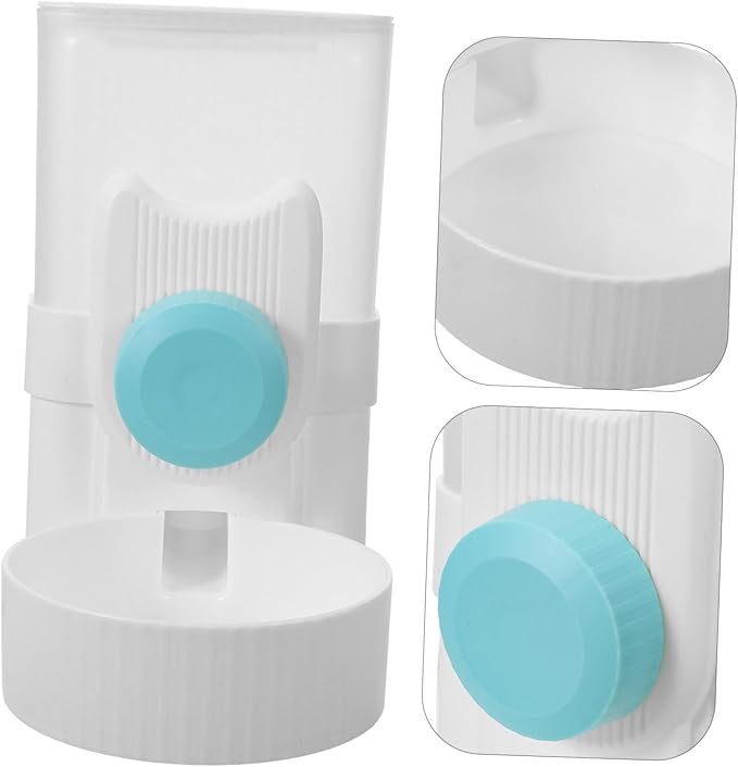 Pet Cage Water Feeder Automatic Dispenser for Dogs and Cats Easy to Install and Clean Suitable for Cages Wire Spacing Essential Pet Accessory Sky Blue