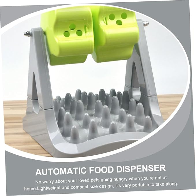 Automatic Dog Food Dispenser Interactive Feeding Bowl with Slow Feed Design Durable Material Compact for Dogs and Puppies for Training and Enrichment