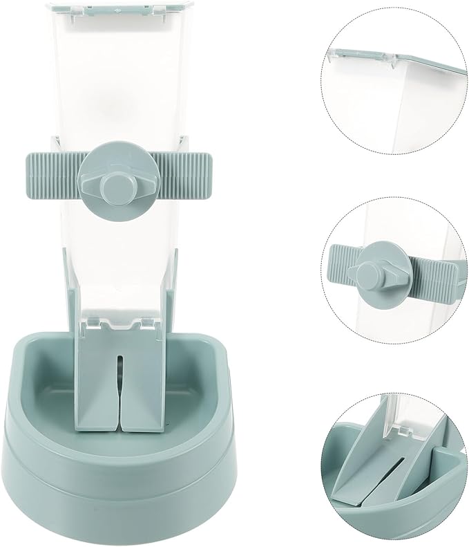 Gadpiparty 2l Automatic Hanging Dog Feeder with Pet Cage Feeder Function Night Sky Blue Pet Bowl for Puppy Feeding Suitable for Dog Feeding