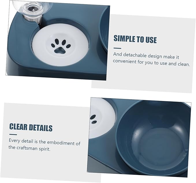 Stable PET Water Bowl and Feeder Spill Cat and Dog Drinking Dispenser Sturdy Non-Slip Design for Indoor Use Automatic Watering Bowl