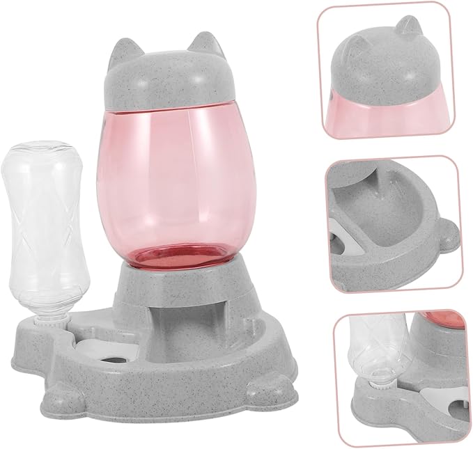 SUPVOX Automatic Cat Water Dispenser Pet Feeder Food Container Slip Break-Resistant Easy to Clean