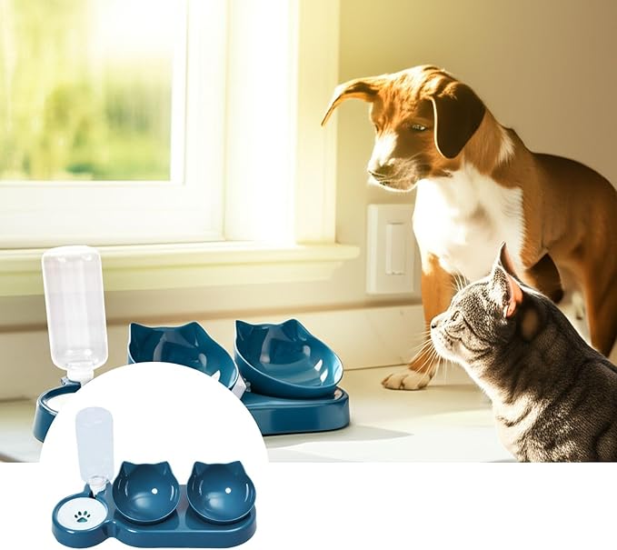 Automatic Pet Bowl for Dogs and Cats with Water Dispenser - 3-Day Feeding and Drinking Station for Home, Store, Boarding, and Travel