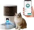 Smart Camera Pet Feeder with HD Camera, 4L Automatic Dog & Cat Food Dispenser with Wi-Fi, 2-Way Audio, Timer & Remote Control for Small/Medium Pets