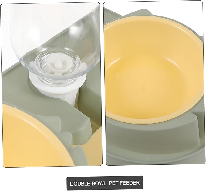 POPETPOP Automatic Feeder Dog Water Bowl Double Bowl Pet Feeder Cat Food Dispenser for Dog Random Style