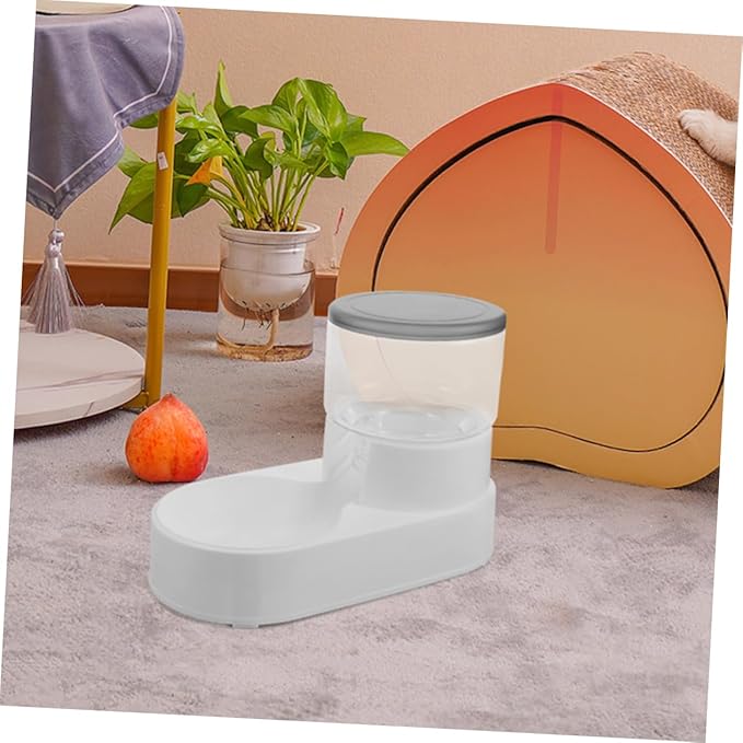 Totority 2pcs Automatic Feeder Water Dispenser No Spill Bowl for Cats Dogs Gravity Feeding Pet Feeder Bowl Dispenser