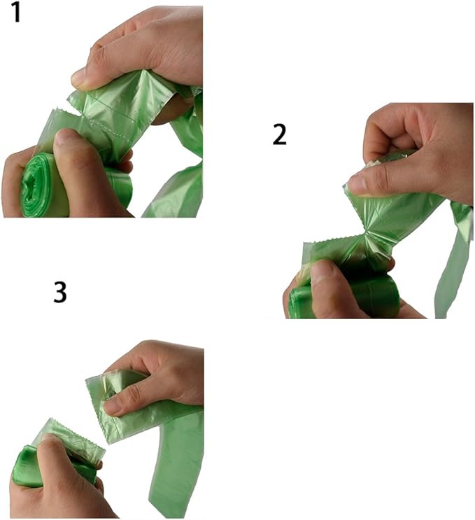 Kekow 1200 Counts Green Dog Waste Bags with 2 Dispensers, Unscented