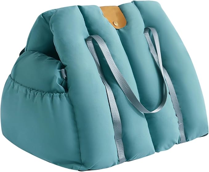 Portable Dog Seat, Booster Car Seat, 15.12 Inches Pet Carrier with Cushion, Soft Sided Fabric Bed, Dog Car Seats with Secure Harness, Puppy Travel Seats for Small Dogs Pets