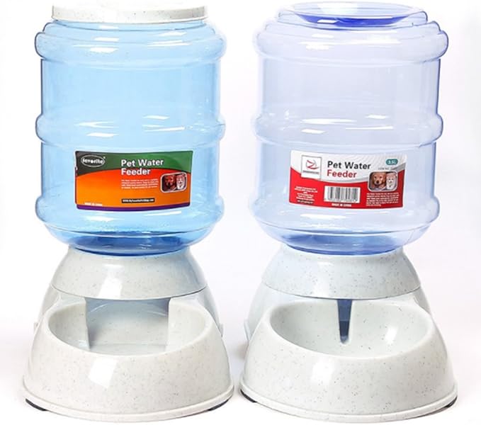 Made King Automatic Pet Feeder, Food Dispenser Pet Feeder Water Dispenser Set Bowl for Dogs and Cats, Pets, Animals (Auto Pet Water Dispenser and Food Feeder)