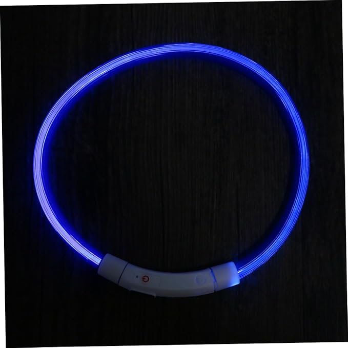 Led Dog Collar USB Rechargeable Glowing Pet Collar for Night Safety Pet Light Harness