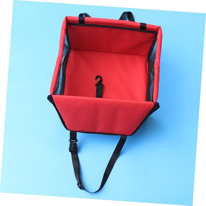 Sosoport Mesh Pet Bag for Car Dog Car Seat Thick Support Rods Safe Travel Companion