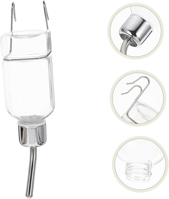 SUPVOX 2pcs Pet Water Bottle Hanging Feeder for Dogs Rabbit Automatic Water Dispenser Safe Healthy
