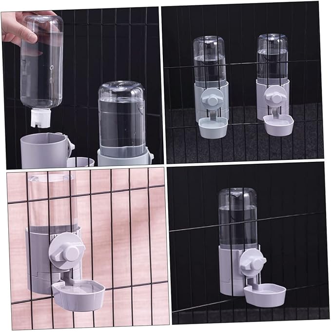 Automatic Pet Water Dispenser for Dogs and Cats Hanging Design Capacity Material Convenient Crate Waterer for Puppies and Kittens